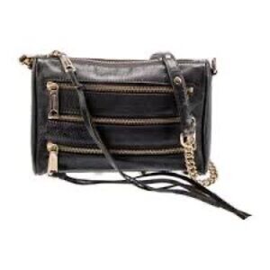 Rebecca Minkoff Black Crossbody Bag with Gold‎ Accents
